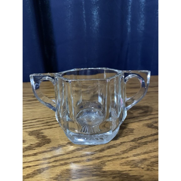 Heisey Other - Early Heisey Wide Flat Panel Sugar Bowl 1909-1920 Hexagon